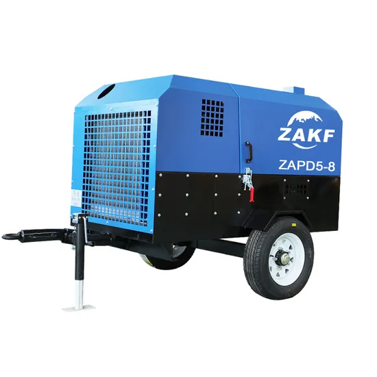 16bar 18bar 154kw 185cfm Two Stage Drive Coaxial Straight Industrial Diesel Engine Mining Drilling Mobile Portable Screw Air Compressor